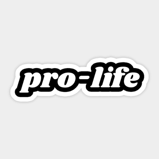 Pro-Life Sticker